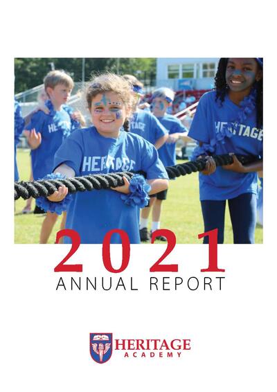 2021 Annual Report - Kids playing tug-of-war