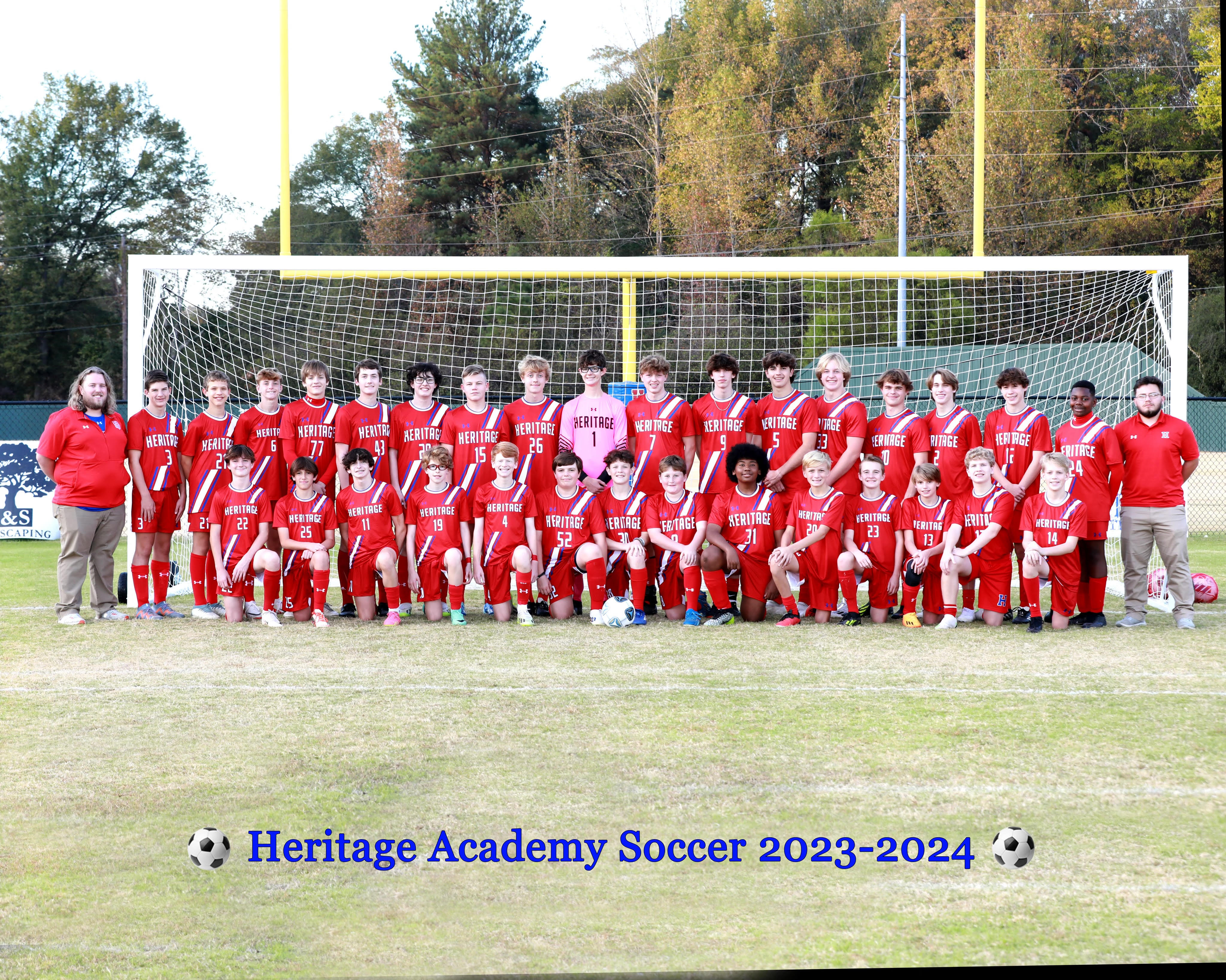 Boys Soccer Team group photo